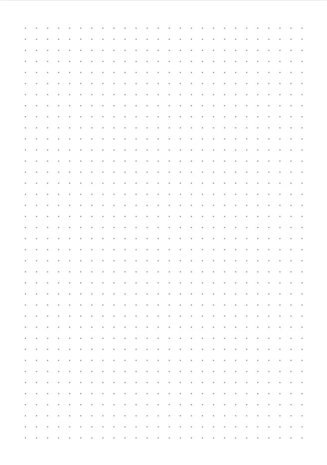 Carta puntinata A5 su A5, esempio di foglio stampabile
