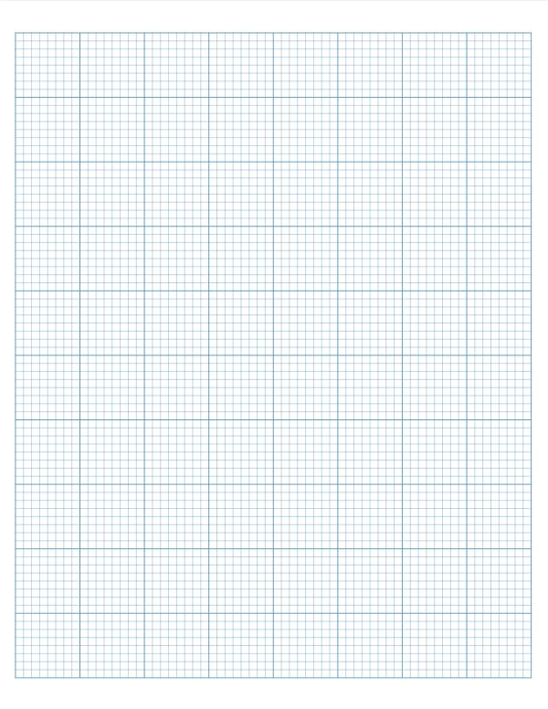 1/8 Inch Graph Paper — Free Printable PDF