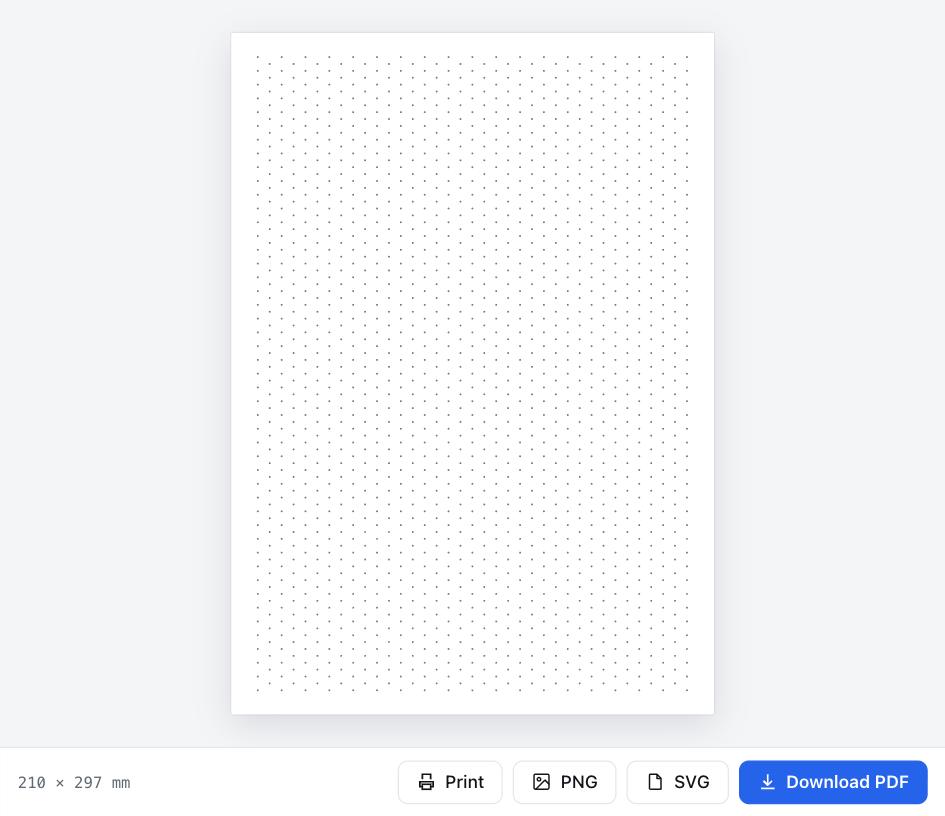 Isometric Paper Printable Normal İzometrik Noktalı Kağıt – Ücretsiz PDF Yazdır