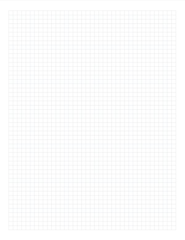 Light Grey Graph Paper — Free Printable PDF