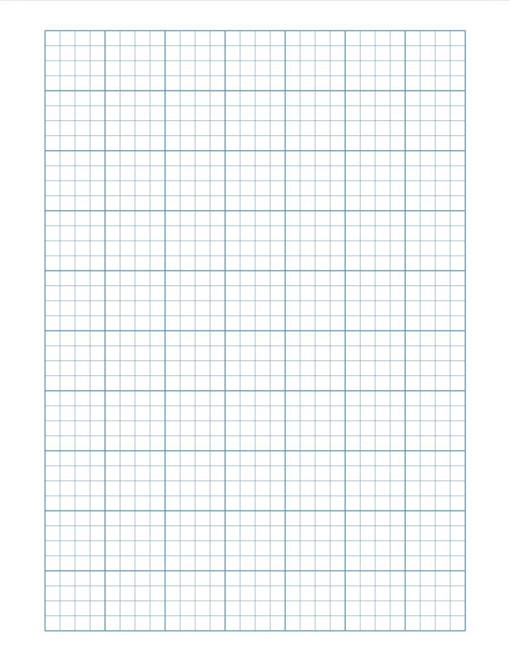 Hârtie caroiată pentru quilting pe US Letter, foaie de exemplu gata de tipărit